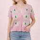 Lemon Patchwork Button Blouse