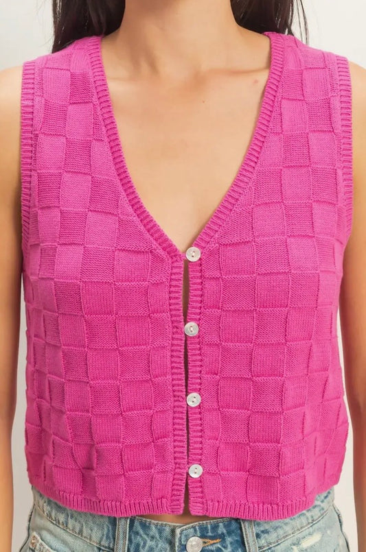 Block Knit Tank