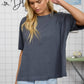 WASHED EXPOSED SEAM RELAXED T-SHIRT