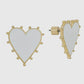 Studded Heart Studs