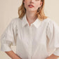 Collared & Cuffed Button Blouse