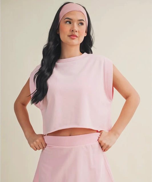 Mineral Washed Open Back Blouse