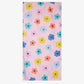 Flowers & Checkered Quick Dry Towel ￼