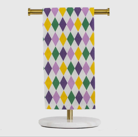 Mardi Harlequin Hand Towel