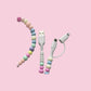 Beaded Data Cable 2 in 1 type-c to ip15