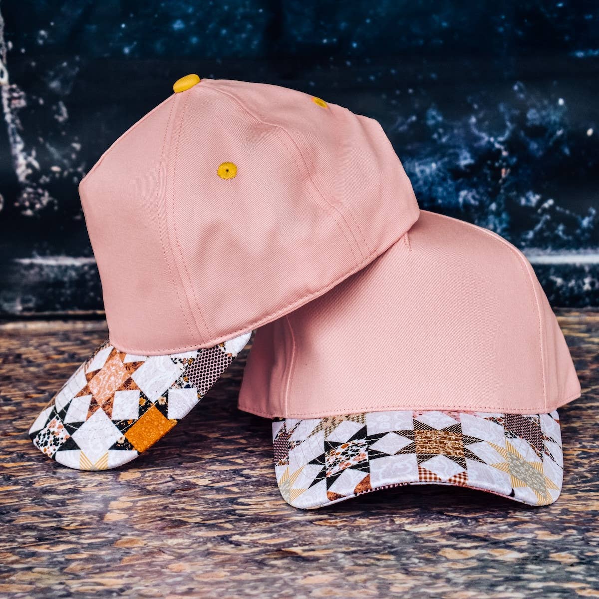 Petals and Patchwork Canvas Magna Pony® Cap