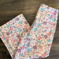 Floral Printed Zipper Front Pants