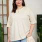 PLUS washed relaxed knit t-shirt