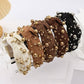 Multi Gold Ball  Rhinestone Knot Headband | 40HB191