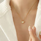 18K STAINLESS HEART NECKLACE