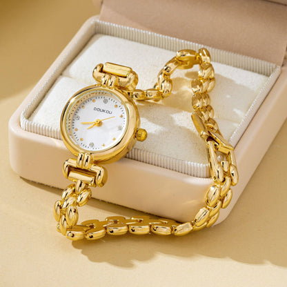 ROUND DIAL OVAL BAND BRACELET WATCH | 80W001