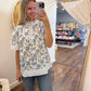 Floral & Ruffled Collar Top