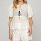 Eyelet Lace Tied Up Set