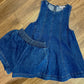 Denim Topstitch Swing Short Set