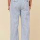 Girls Striped Paperbag Pants