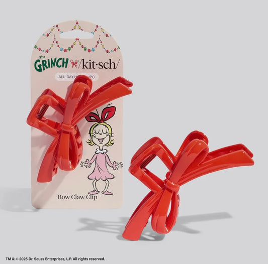 The Grinch Bow Claw Clip