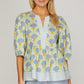 Shell & Stripe Contrast Blouse