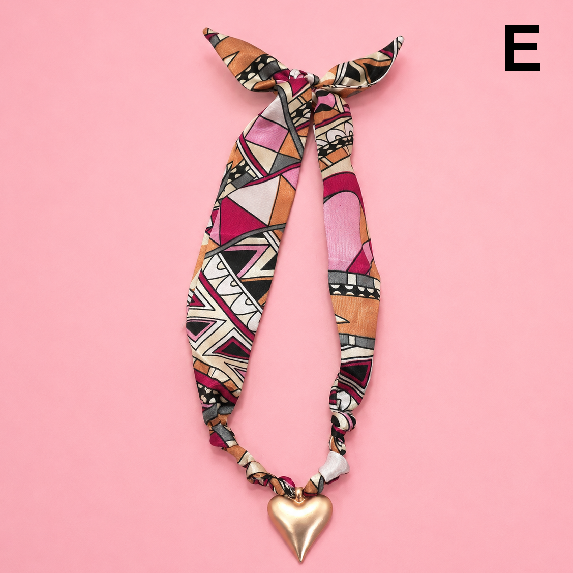 HANDMADE PRINTED SCARF NECKLACE | 80N91790
