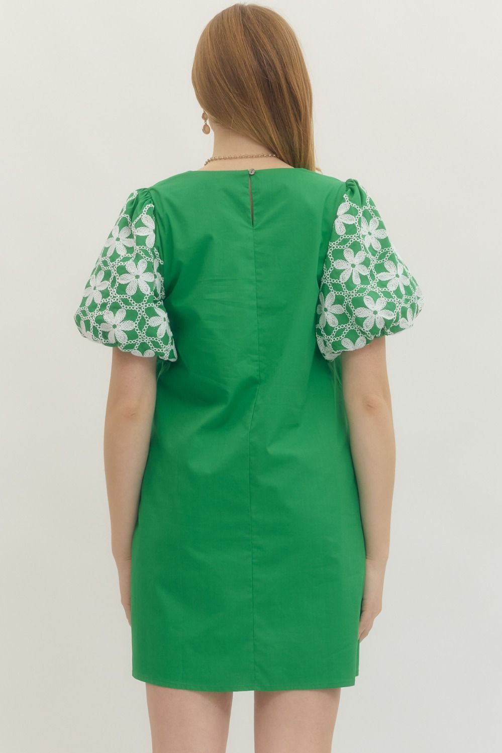 Floral Chain Embroidered Dress