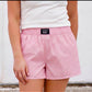LULU MAC Light Pink Polka Dot Shorts
