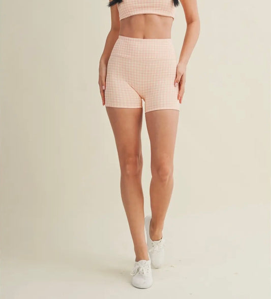 Gingham Athletic Shorts