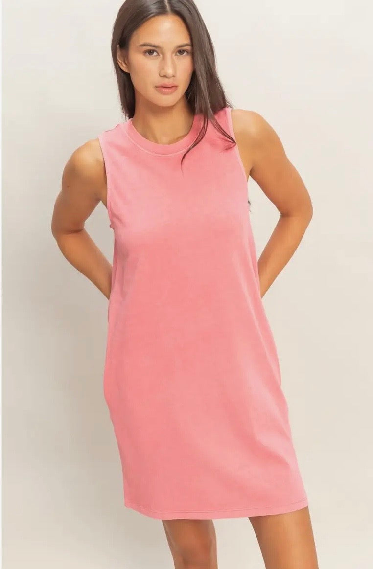 Sleeveless Casual Tee Dress