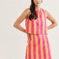 Citrus Striped Skirt Set