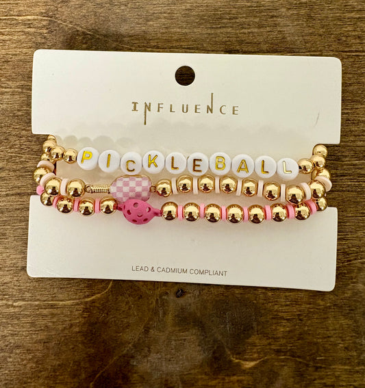 Pickleball Bracelet Stack