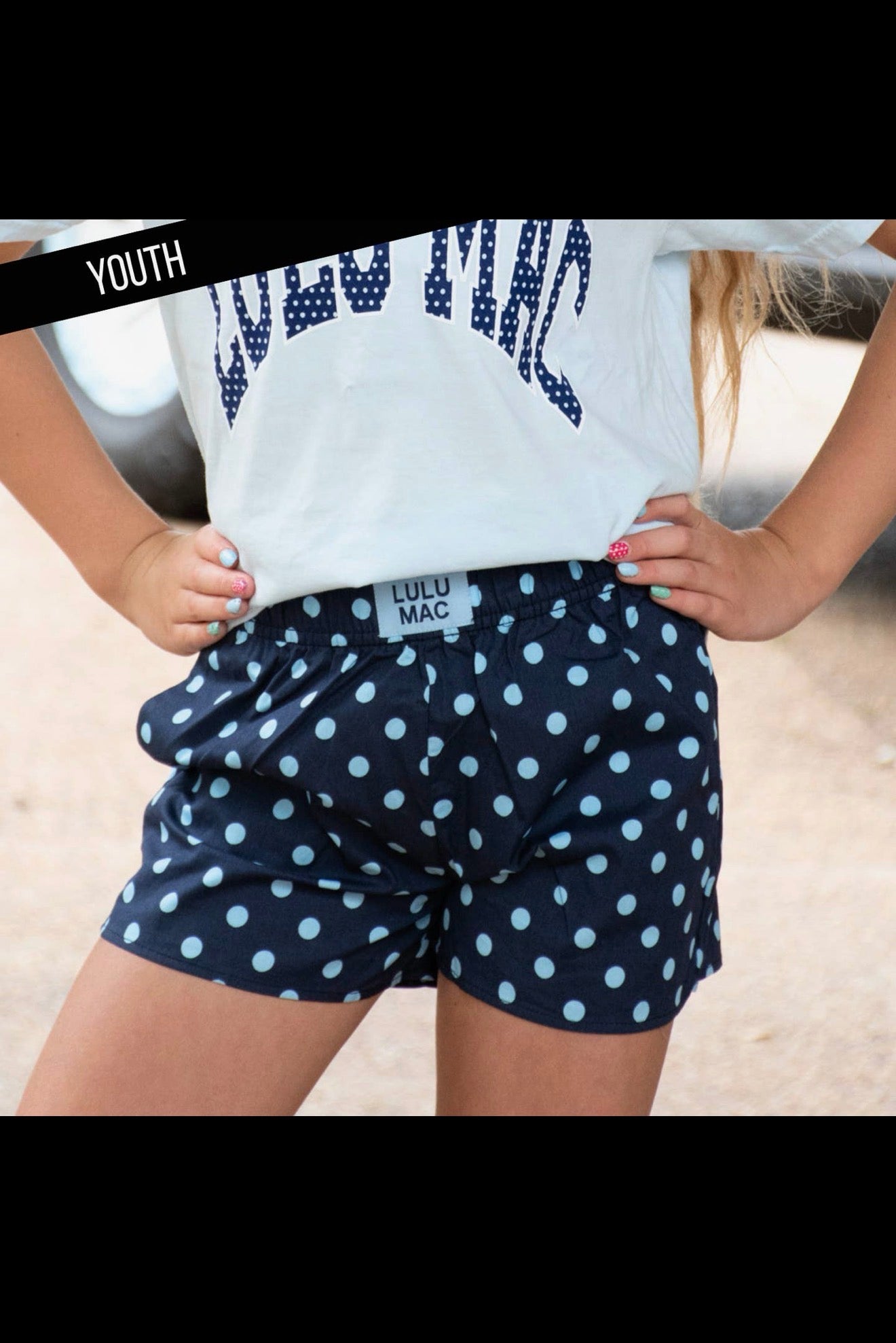 Youth Lulu Mac Shorts Polka Dot