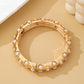 Vintage Gold and Pearl Embellished Bangle | 80B1772