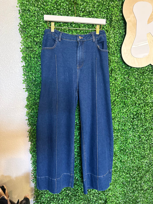 DARK WASH HIPPIE JEANS