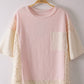 Oversized Mixed Pattern Top