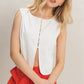 Corset Back Peekaboo Tank