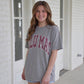 LULU MAC Maroon Polka Dot Tee