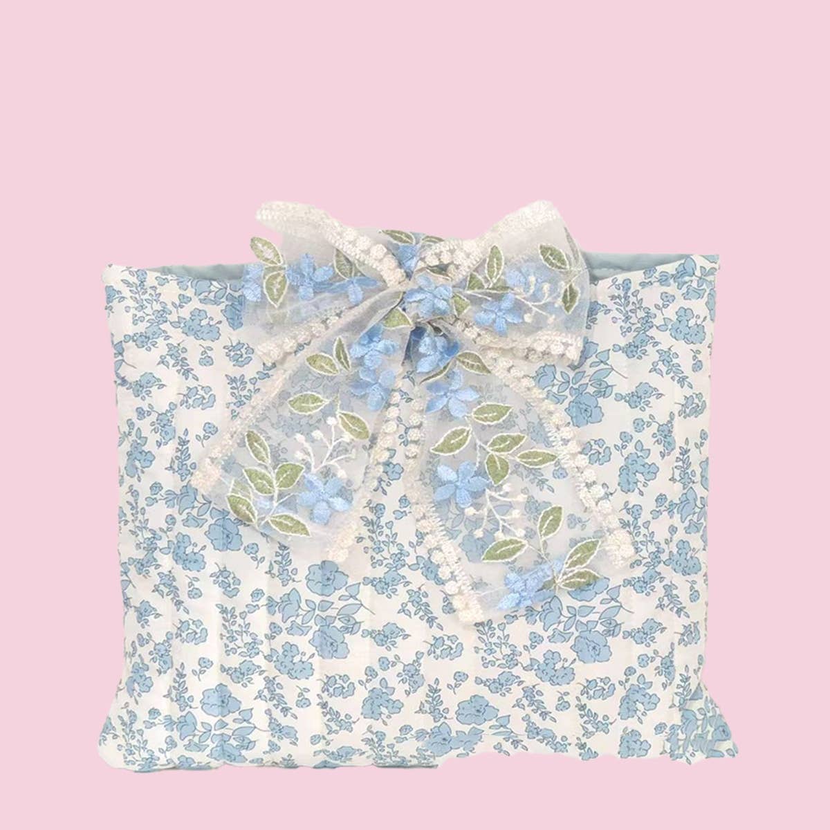 Walk By Faith Bible Cover Bow-tie Drawstring Bag