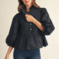 Ruffle Button Blouse