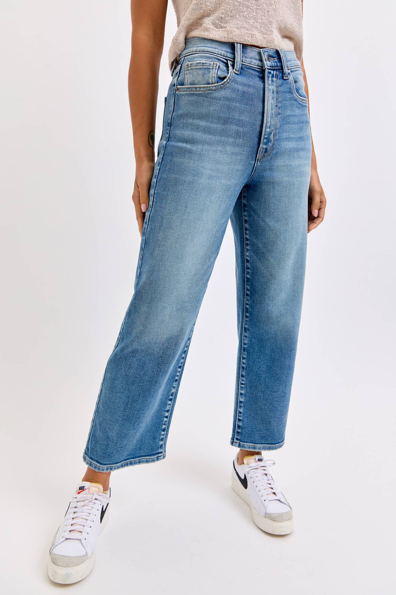 Super High Rise Crop DAD Jeans [WV79877RS-M]
