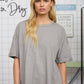WASHED EXPOSED SEAM RELAXED T-SHIRT