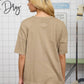 WASHED EXPOSED SEAM RELAXED T-SHIRT
