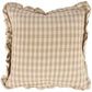 Tan Gingham Pillow
