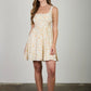 Floral Back Tie Sleeveless Mini