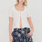 Tied Up Bib Blouse