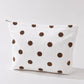 CORDUROY POLKA DOT COSMETIC MAKEUP POUCH BAG | 40P625