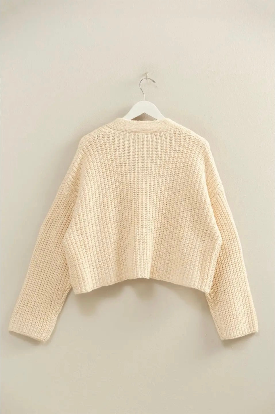 Knit Crop Pocket Cardi