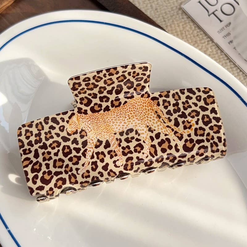 Wildlife Leopard Hair Claw Clips | 40H1073