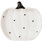 Black & White Dot Pumpkins Plate Set