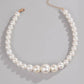 GRADUATED CLASSIC PUFFY PEARL NECKLACE