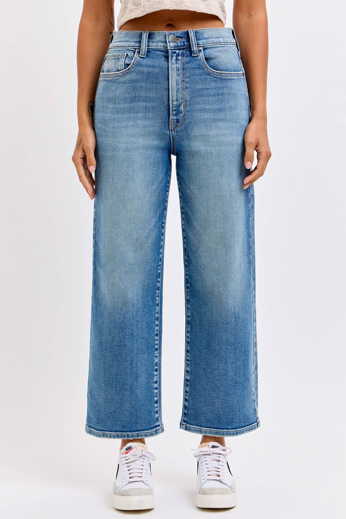 Super High Rise Crop DAD Jeans [WV79877RS-M]