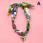 HANDMADE PRINTED SCARF NECKLACE | 80N91790