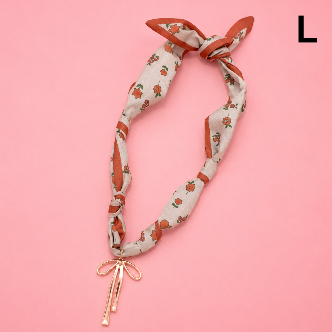 HANDMADE PRINTED SCARF NECKLACE | 80N91790